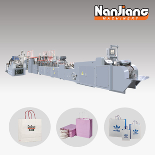 WFD-350 Fully Automatic Sheet Fed Paper Bag With Handle Machine